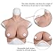 Yuewen Oil-free 8th Generation Silicone Breastplate With Makeup Skin Float Point Inside Airbag Silicone Filler Touch Soft (Ivory White, D Flocking)