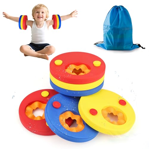Tutukyle Manguitos Piscina para NiñoS- 6PCS Bebé Flotadores de Piscina Espuma, EVA...