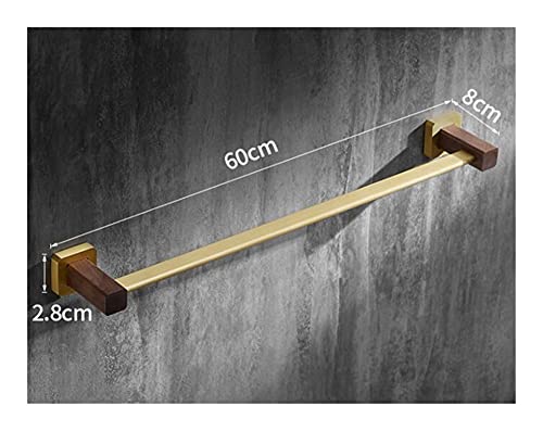 Étagère murale brossée clouée fixe pour rangement de serviettes