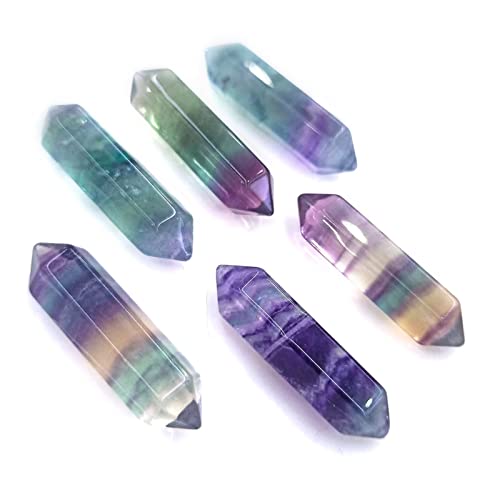 Pierre brute naturelle de fluorite : colonne hexagonale idéale pour offrir aux créateurs - 3