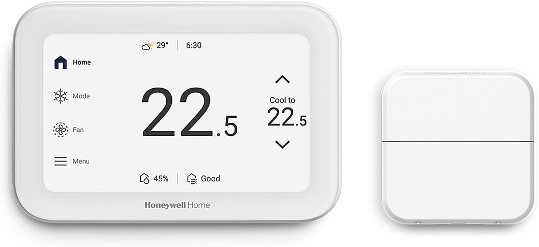 Honeywell Home YTHX1200W5/U ElitePRO S1200 Thermostat, White w/Room Sensor