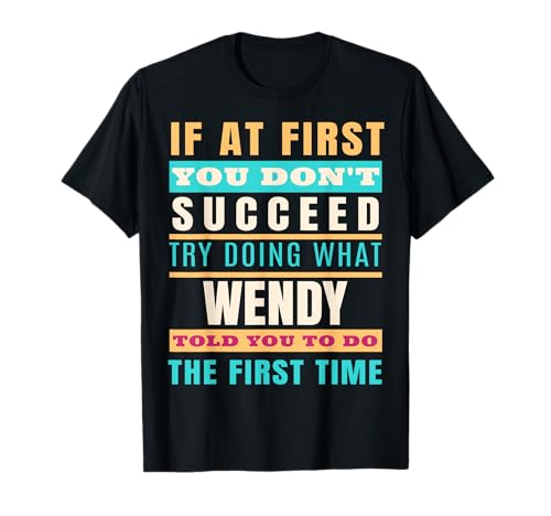 WENDY Camisa con nombre personalizado WENDY Nombre Camiseta