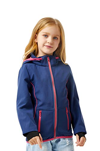 M2C Girls Hooded Fleece Lined Waterproof Windproof Jacket 3T Blue #TOP3
