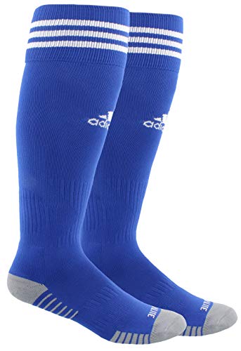 adidas Unisex Copa Zone Cushion IV Soccer Socks (1-Pair), Bold Blue/White, 5-8.5