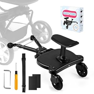 Bugykido Buggy Board mit Sitz Schwarz