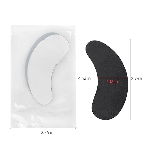 Miniatura 9 de Mekupeu 50 pares de almohadillas debajo de los ojos, parches de gel para extensión de pestañas, extensión de pestañas sin pelusas debajo de hidrogel