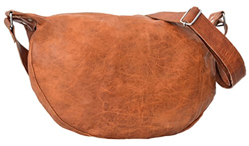 Gusti Cuero nature Anna Bolso Vintage Retro Mujer Universidad Oficina Cartera Piel de Cabra Marrón Vacaciones H5