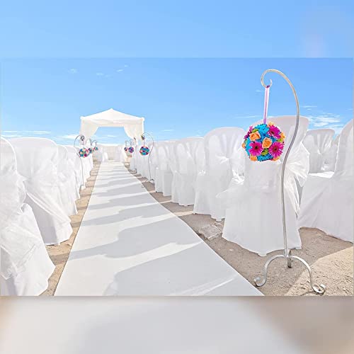 Aisle Runner Wedding Carpet Aisle Runner for Wedding Ceremony Party Church Outdoor Beach Decorations (White)