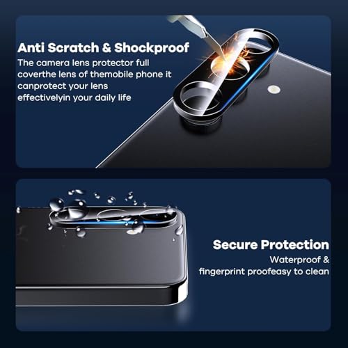 Image of STP FEEL 2+1 Pack For Samsung Galaxy S23 Plus 5G (6.6 inch) Tempered Glass Screen Protector with Camera Lens Protector, 9H Hadness, Diamond-Grade Shatterproof, HD Clear, Anti-Scratch