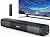 Saiyin 15.2 Inch Compact Sound Bar for Smart TV, 50W Soundbar for TV with Bluetooth5.3, Opt & AUX, Easy Setup & Wall Mountable, Perfect tv Sound bar for PC and Small Spaces Like Bedrooms