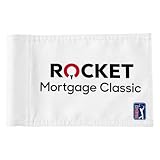 Cayyon Rocket Mortgage Classic Golf Club Golf Pin Flag Practic Putting Green Golf Flag For Backyard Garden Double-Sewn 420D Nylon Miniature Pin Flag (8"x6")