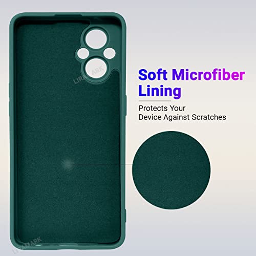 Image of LIRAMARK Silicone Soft Back Cover Case for Oppo F21 Pro 5G & Oppo F21s Pro 5G (Silicone Green)