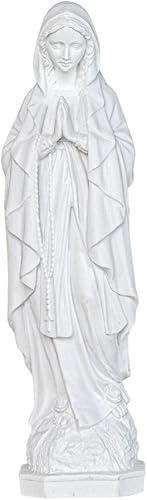 THE FAITH GIFT SHOP Estatua Blanca Nuestra Señora de Lourdes 16 pulgadas disponible en Yaxa Peru