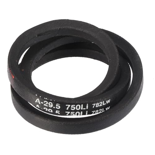 Image of uxcell A29 1 /2 Classic Wrapped V-Belt, 31 inch Outside Circumference Wrapped Industrial Rubber V-Belt A Profile V-Belt for Industrial Machinery Equipment, Black