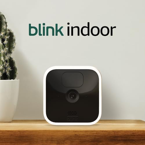 – Blink Indoor | Wireless, HD security camera with two-year battery life, motion detection, two-way audio, Alexa enabled, Blink Subscription Plan Free Trial | 1-Camera System