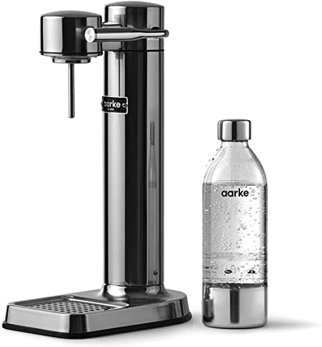 Aarke - Carbonator Iii Premium Carbonator - Sparkling & Seltzer Water Soda Maker-Soda Maker With Pet Bottle (Stainless Steel, With Co2 Cylinder) #TOP1