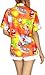 HAPPY BAY Women's Beach Funny Santa Claus Party Blouse Shirt Tops Short Sleeve Shirts Christmas Tree Hawaiian Blouses for Women XL Xmas Gifts, Orange