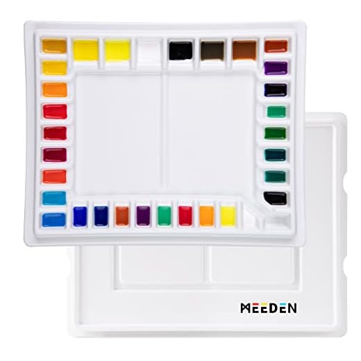MEEDEN Large Ceramic Watercolor Palette