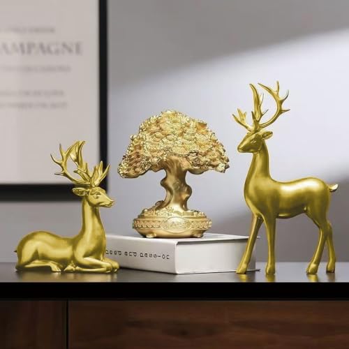 PANFHGFG Figurines de Rennes réalistes, décorations de noël, Animaux, A – vue 5