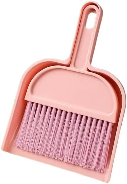 Miniatura 2 de Escoba recogedor Juego de mini Escobas y recogedor de escritorio, mango de madera, cepillo colgante para el Hogar, combinación de plástico,