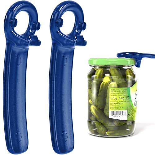 2 Pcs Readaeer Jar Opener for Weak Hand & Seniors with Arthritis (Blue)