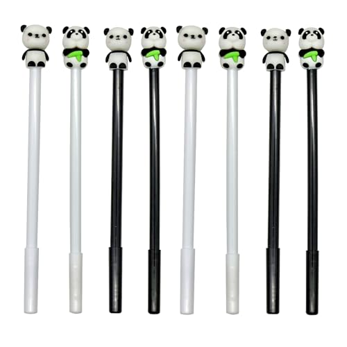12 bolígrafos de gel Panda adorables para escuela