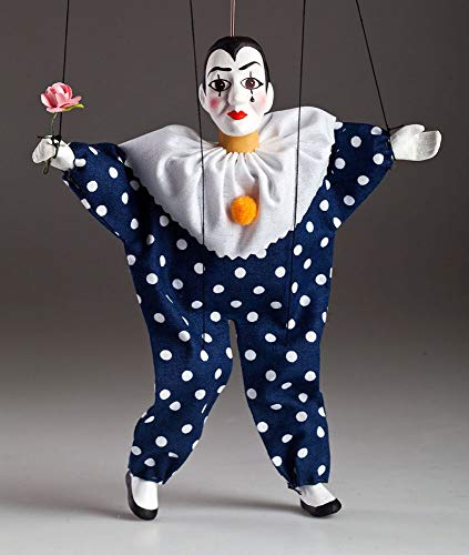 Lovely Pierrot String Puppet, by Czech Marionettes