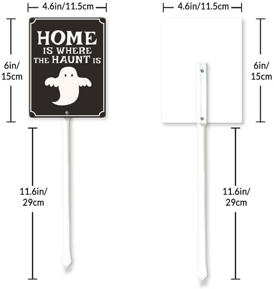 Miniatura 22 de Eveokoki Halloween Yard Sign Flying Lessons Decorations Yard Signs Decorative Garden Stakes Aluminum Outdoor Lawn Signs for Halloween Party Yard