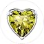 B.August(Peridot)-Heart Cut