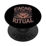 Kakao-Zeremonie Teilnehmer Heilige Pflanze Ritual Herzöffnung PopSockets Klebender PopGrip