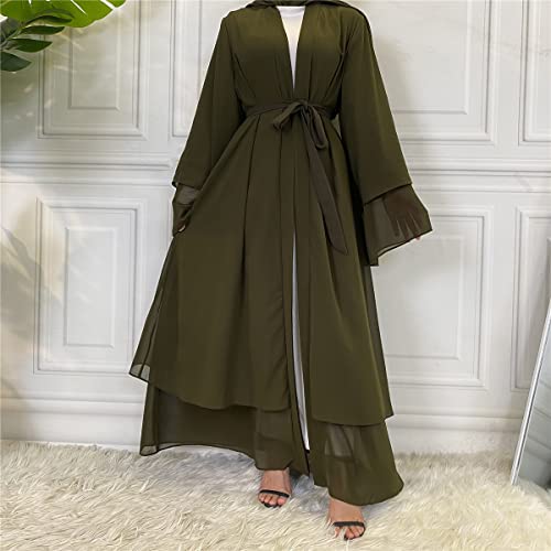 Abaya Dubaï ample robe cardigan pour masquer les formes taille XXL