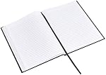 Amazon Basics Professional Journal, 10.5X7.5 inches, Black, 2-Pack