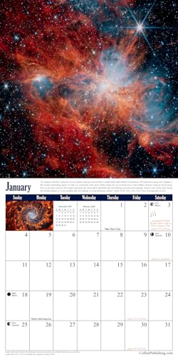 image for Collier Publishing LLC James Webb Space Telescope 2026 Astronomy Wall 