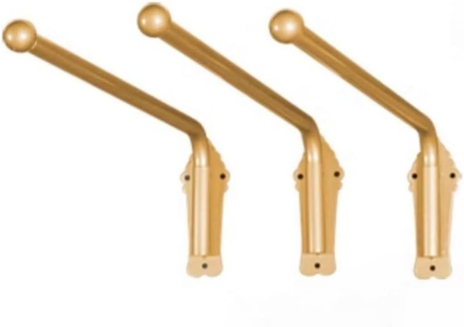 3pcs Curtain Rod Door Curtain Rail Swing Arm for Front Door, Swing Arm Curtain Rod for Side Panels Window Curtain Display Stand Drapery Arm Front Door Curtain Rail (Gold 120cm(47") 3PCS)