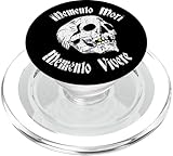 Stoics Memento Mori Vivere Distressed Tattoo Skull