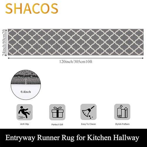 Shacos Hallway Runner Rug 2'X10' Washable Long Runner Rug Non Slip Water Absorbent Entryway Rug Runner Indoor Entrance Floor Mat For Kitchen Laundry Room thumb #1