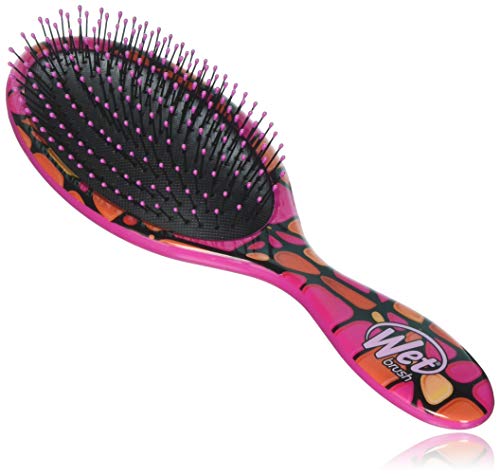 Wet Brush Original Detangler Hair Brush - Pink Stained Glass - Exclusive Ultra-soft IntelliFlex Bristles - Glide Through Tangles With Ease For All Hair Types - For Women, Men, Wet And Dry Hair