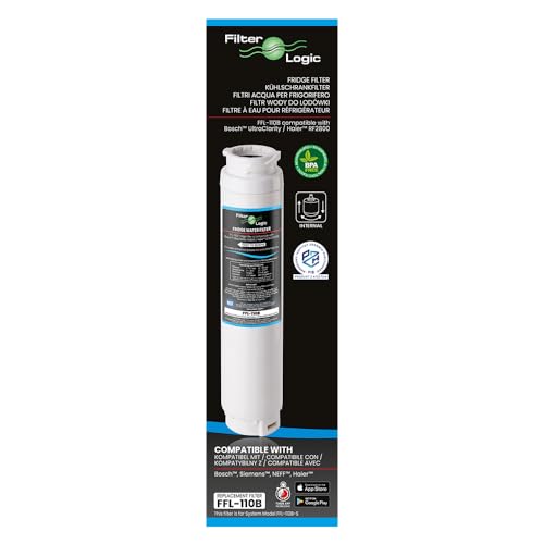 FilterLogic FFL-110B | 1x Wasserfilter kompatibel mit SIEMENS BOSCH NEFF UltraClarity 11034151 KSZ50UC0 11028820 11028825 00740560 Kühlschrank side-by-side Water Filter Ultra Clarity Filterpatrone