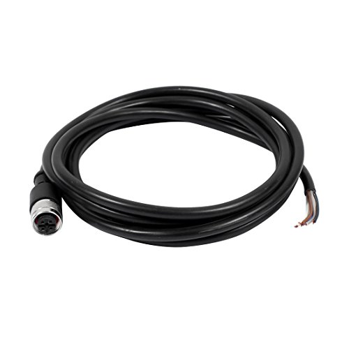 Connecteur aviation M12 femelle 5 broches droit avec câble 2M contre les pertes de signal