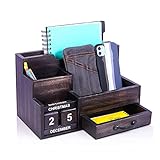 Wood Desk Organizer, Wooden Desktop Organization Set, Mail Organizer for Office and Kitchen. Keep...