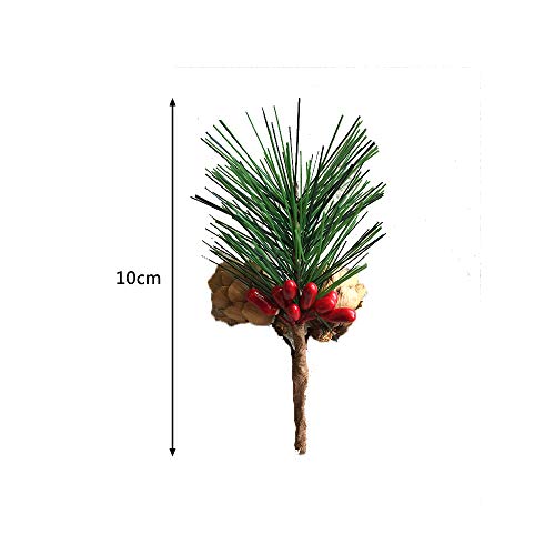 Artificial Pine Picks Artificial Plants Small Pine Picks For Flower Arrangements Wreaths And Holiday Decorations(16 Pcs) #TOP1