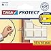 Price comparison product image Tesa Self Adhesive Protection Pads, Square, White (8 Pads)