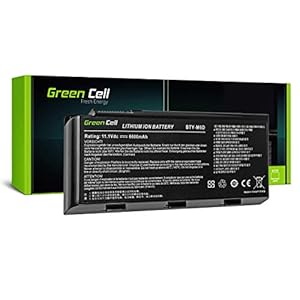 Green Cell BTY-M6D Laptop Akku für MSI GT60 GT70 GT660 GT680 GT680R GT683 GT683DX GT683DXR GT683R GT780 GT780D GT780DX GT780DXR GX780 GX60 GX70, Medion Erazer X6812 X6813 X6817 X6819 X7817