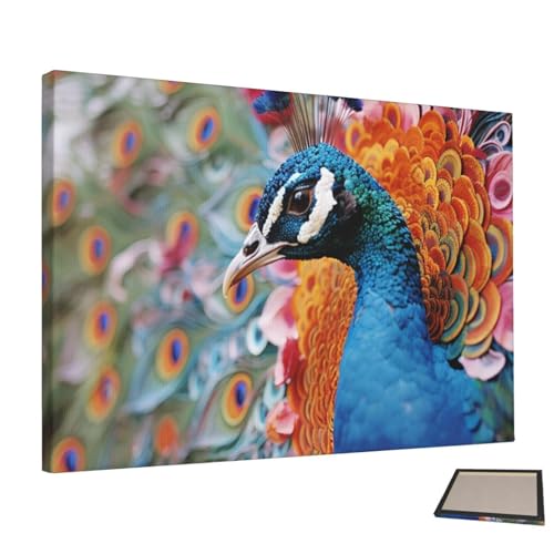 Toile oiseau et paon pour sublimer l'ambiance de votre chambre à coucher