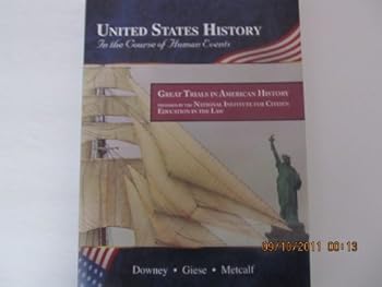Hardcover Great Trials in American History : United States History Book