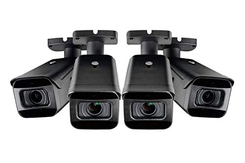4-Pack of Lorex LNB9272S 4K 8MP 30FPS Vari-Focal 4X Zoom Bullet Camera w/Listen-in Audio