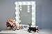 White Vanity Girl Broadway Lighted Vanity Mirror with 2 Outlets and Dimmer Switch - 13 Makeup-Ready Bulbs Around A Tabletop or Wall Mounted Vanity