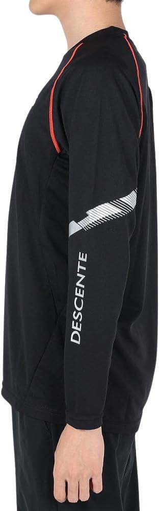 Descente Long-Sleeve Shirt, Volleyball, Sweat Absorbent, Quick Drying, Stretch, Practice, Men's, Women's, Unisex