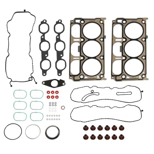 Image of GXARTS 12632968 HS26744PT Cylinder Head Gasket Set fit for Silverado 1500 Express Sierra Savana 1500 Yukon XL Suburban Tahoe 4.3L 5.3L Engine Replace HS54996 HGS4308