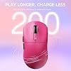 ATTACK SHARK X3 Wireless Gaming Mouse, 49g Ergonomic Computer Mouse, Triple Modes PAW3395 26K DPI Optical Sensor, 200h Battery Life, Programmable Buttons, Gaming Accessories for PC/Laptop/Mac (Berry)